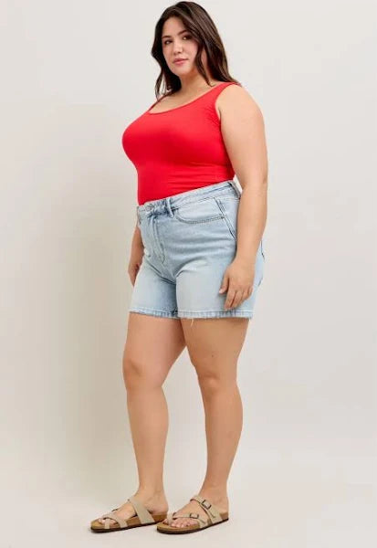 Judy Blue High Waist Rigid Magic Denim Shorts #150255