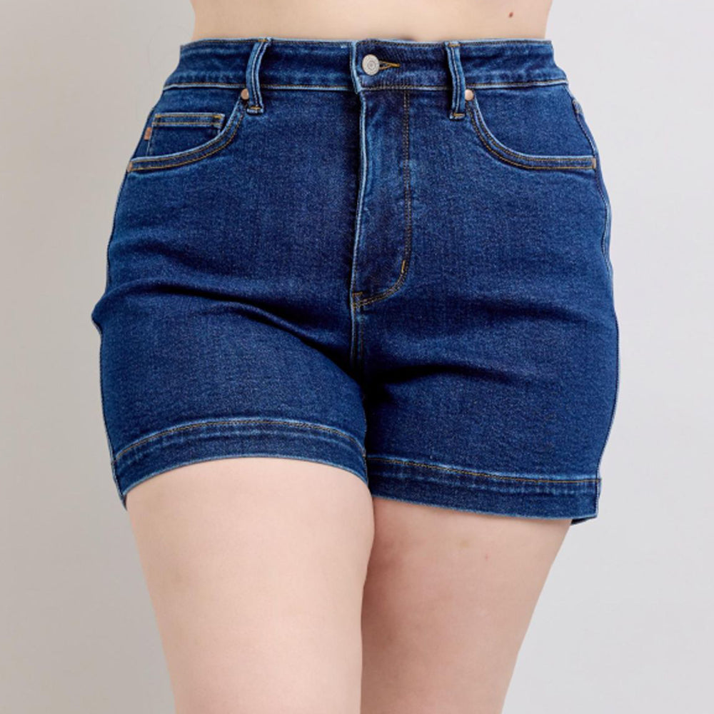 Judy Blue High Waist Tummy Control Denim Shorts #150333