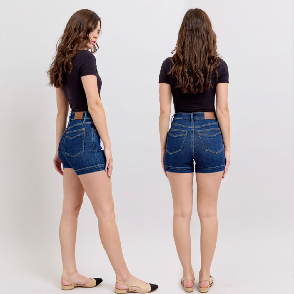 Judy Blue High Waist Tummy Control Denim Shorts #150333