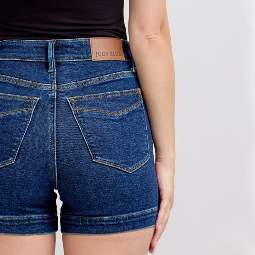 Judy Blue High Waist Tummy Control Denim Shorts #150333