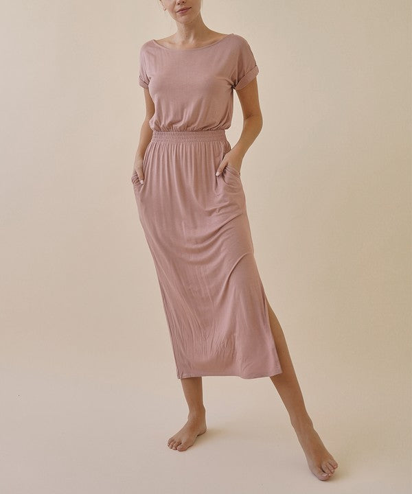 Studio Ko Organic Bamboo Casual Dress with Pockets