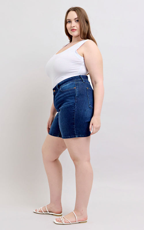 Judy Blue High Waist V-Front Bermuda Shorts #15293