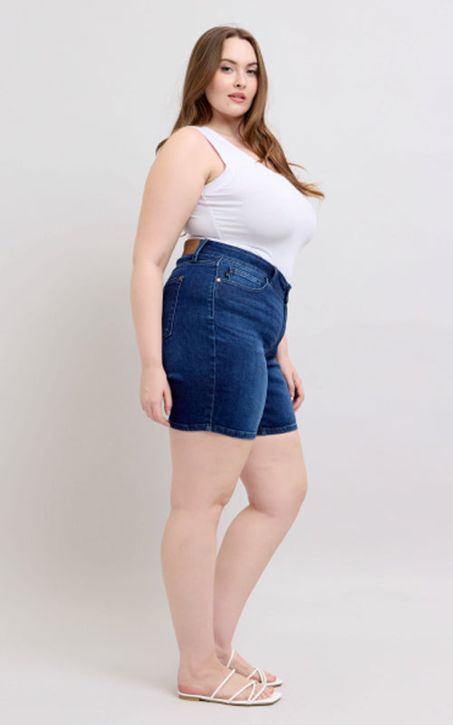 Judy Blue High Waist V-Front Bermuda Shorts #15293