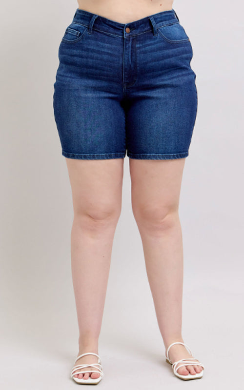 Judy Blue High Waist V-Front Bermuda Shorts #15293