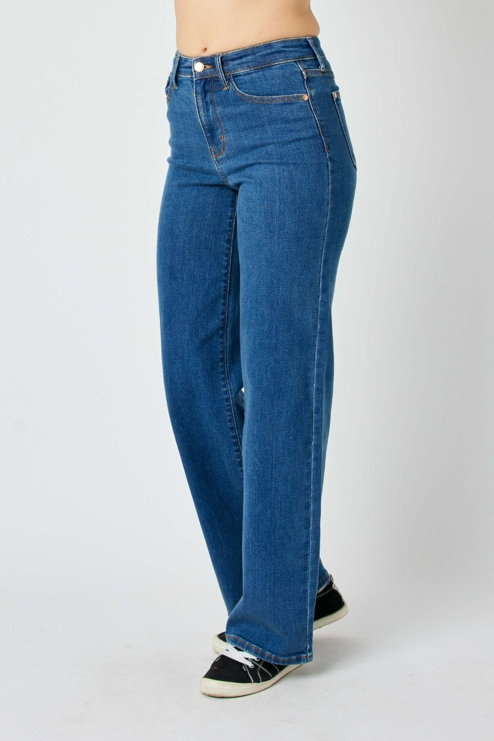 Judy Blue High Rise Vintage Classic Wide Leg Jeans #82553