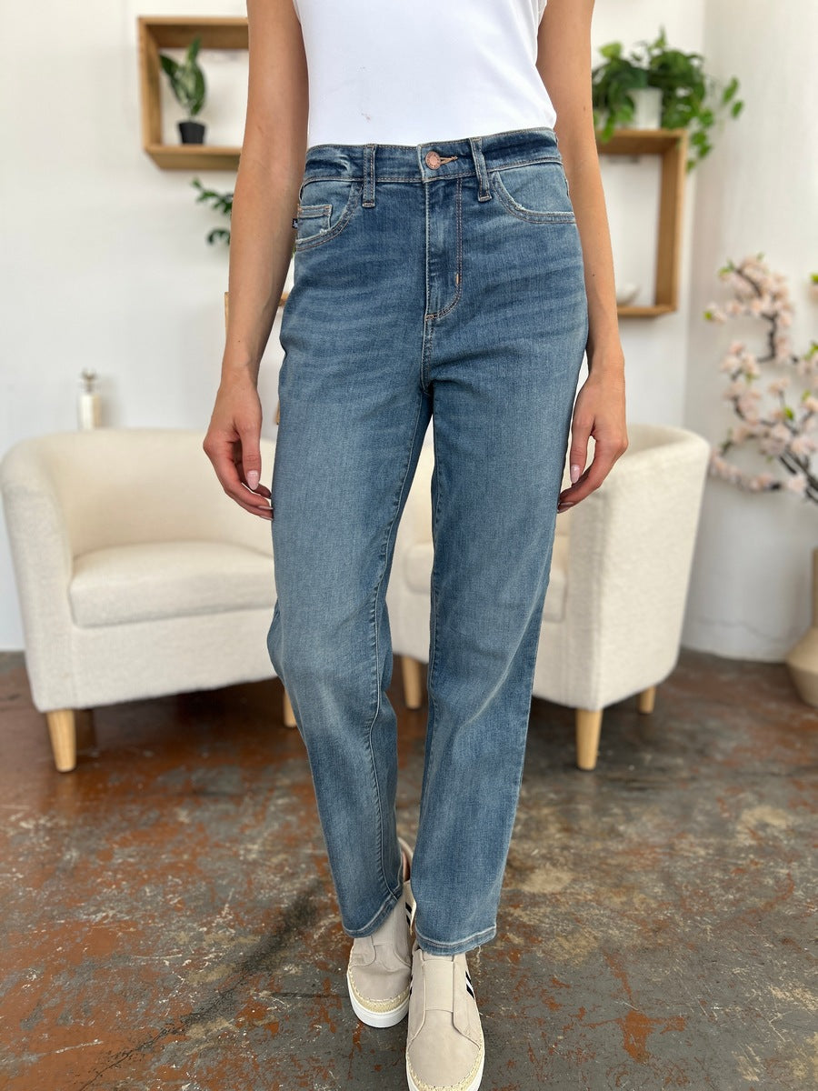 Judy Blue High Waist Straight Leg Jeans #8602