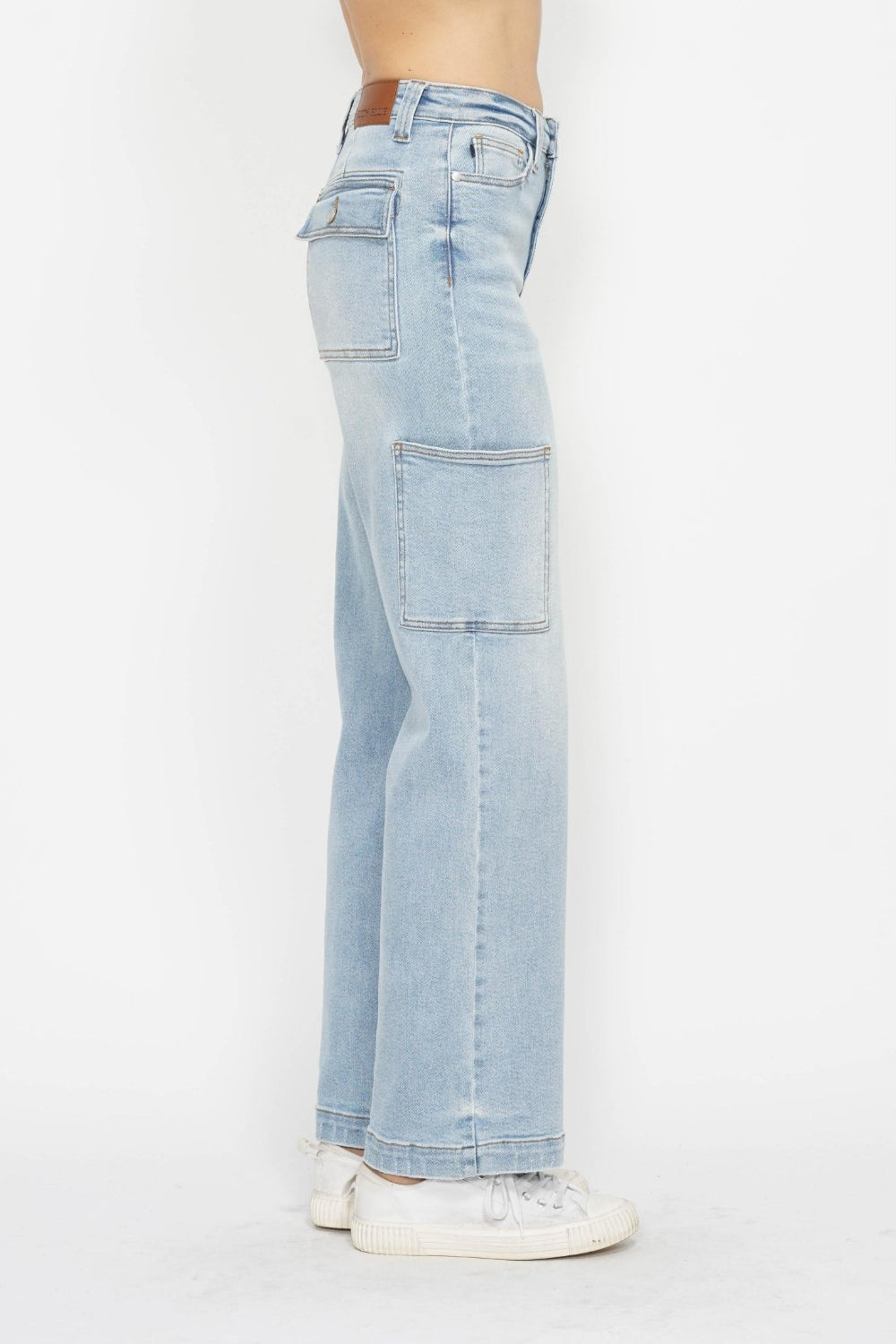 Judy Blue High Waist Cargo Wide Leg Jeans 88924