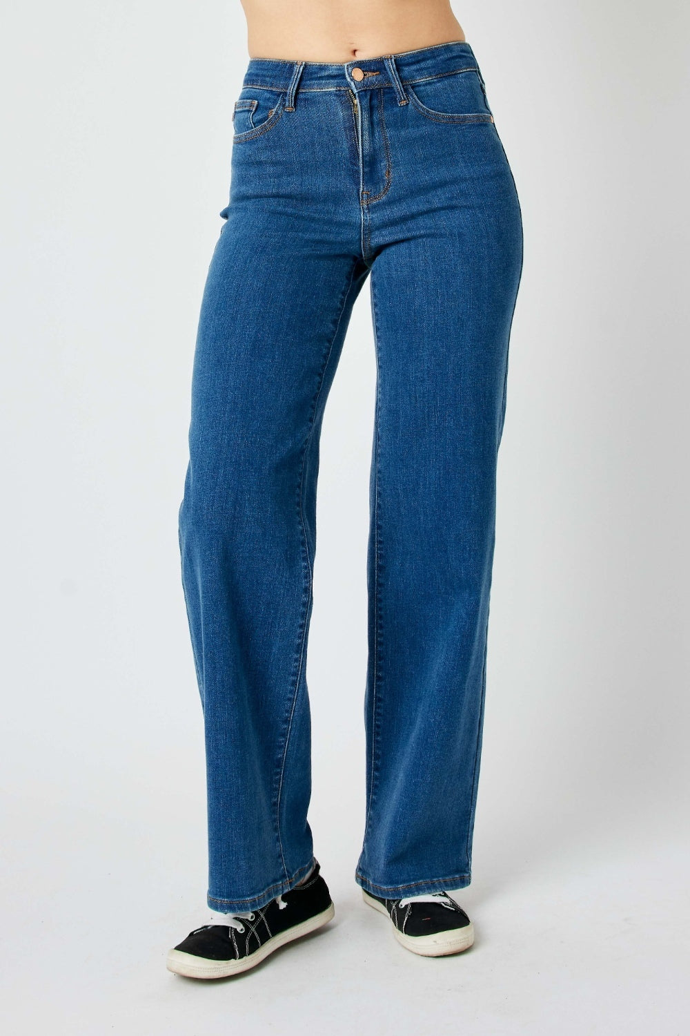 Judy Blue High Rise Vintage Classic Wide Leg Jeans #82553