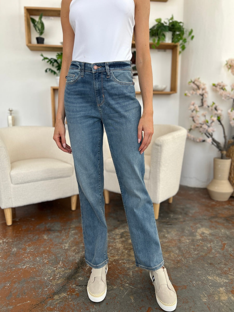 Judy Blue High Waist Straight Leg Jeans #8602