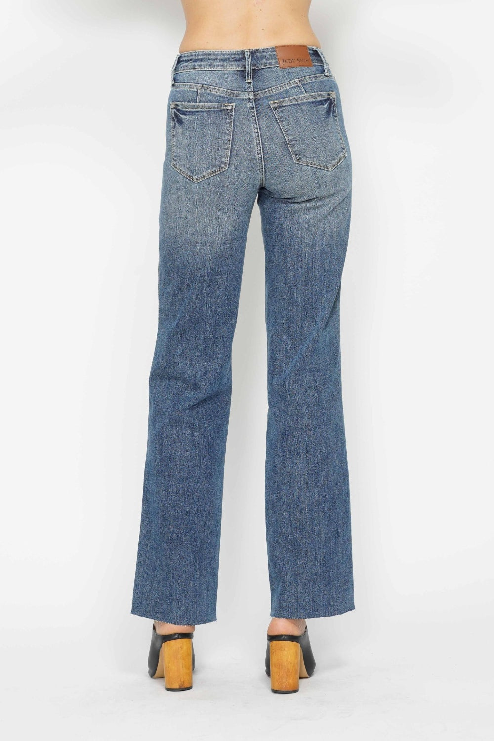 Judy Blue Mid Rise Tummy Control Vintage Straight Leg Jeans 88870