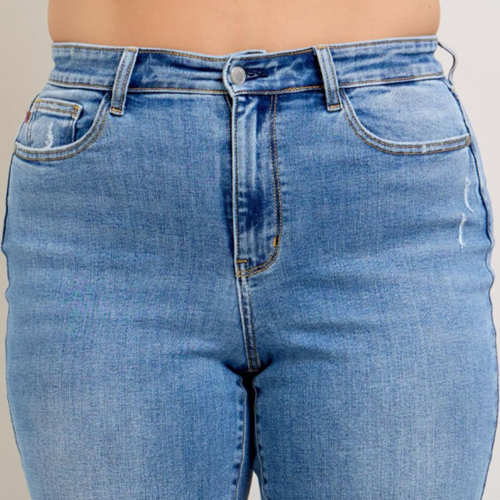 Judy Blue High Waist Trouser Straight Leg Jeans 82488