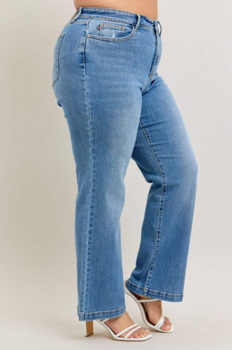 Judy Blue High Waist Trouser Straight Leg Jeans 82488