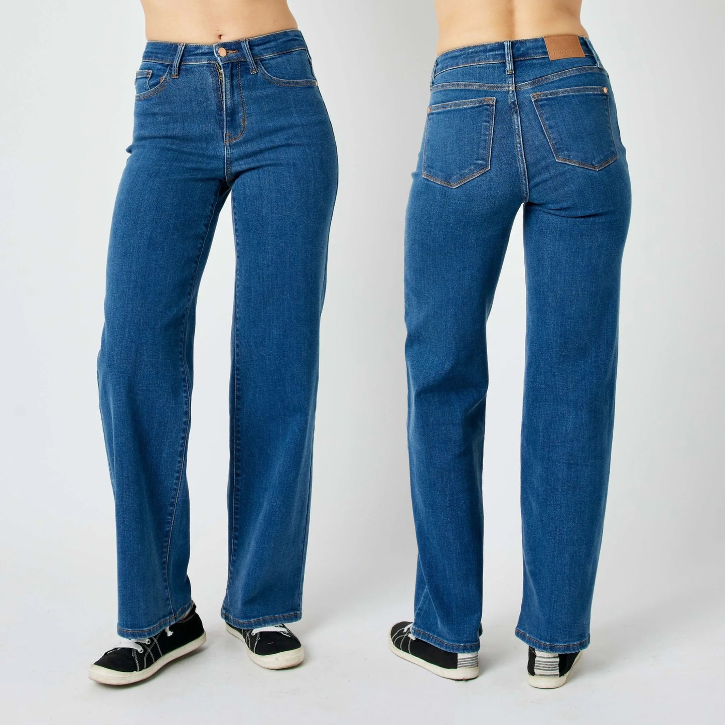 Judy Blue High Rise Vintage Classic Wide Leg Jeans #82553