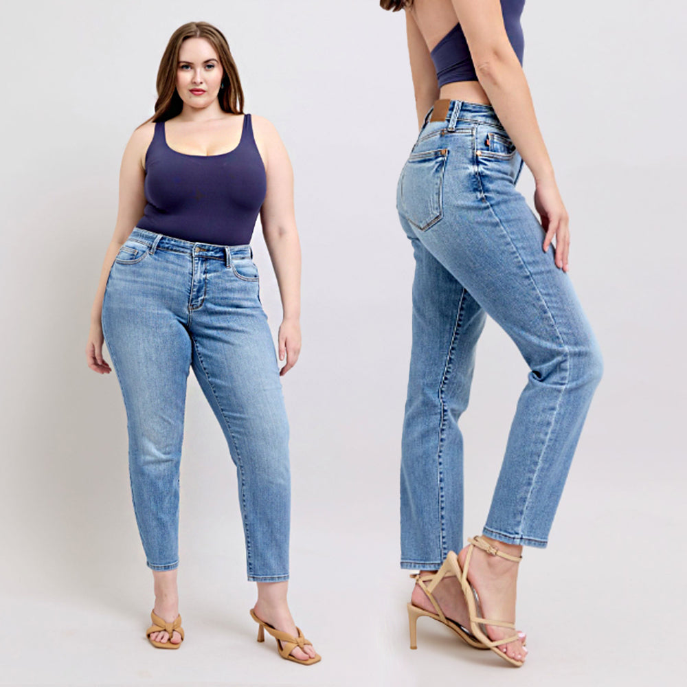 Judy Blue MR Vintage Wash Slim Fit w/ Cell Phone Pocket Jeans #82626