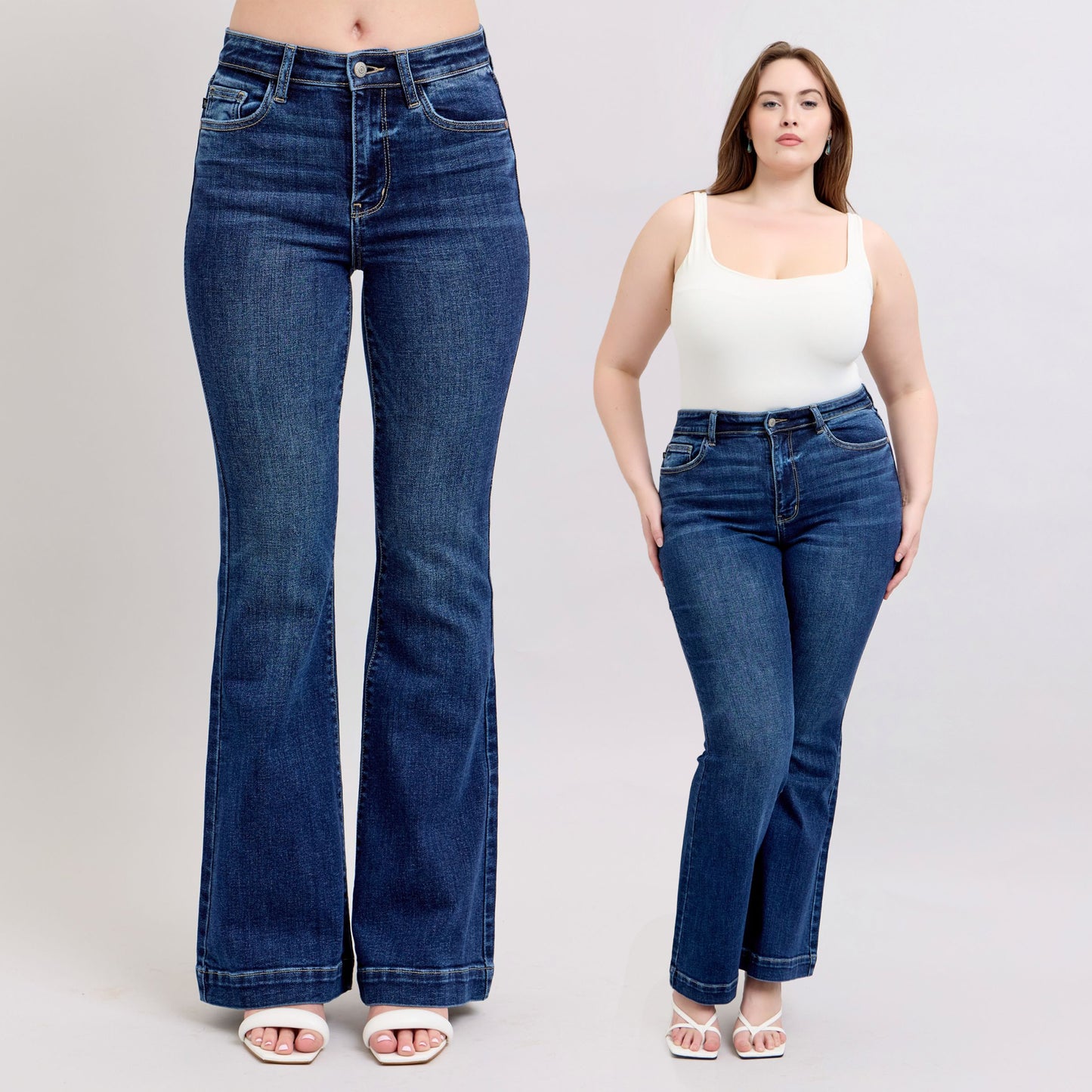 Judy Blue High Waist Trouser Flare Jeans #82637