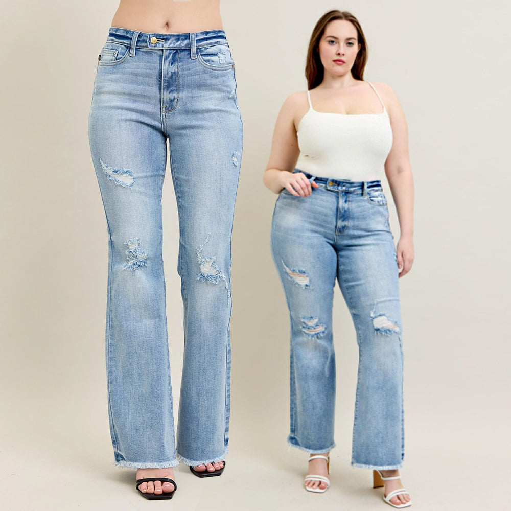 Judy Blue High Waist Flare Jeans W/ Shield Pockets 82650