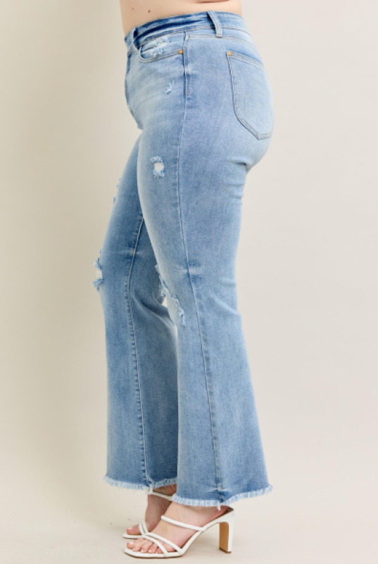 Judy Blue High Waist Flare Jeans W/ Shield Pockets 82650