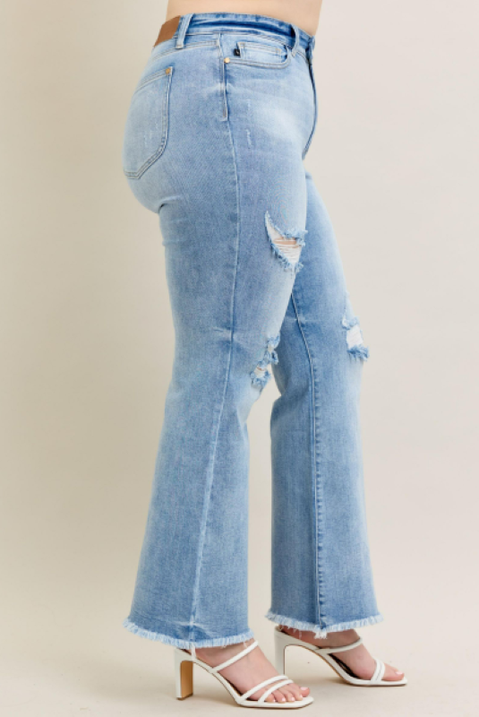 Judy Blue High Waist Flare Jeans W/ Shield Pockets 82650