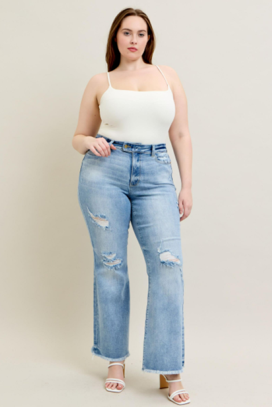 Judy Blue High Waist Flare Jeans W/ Shield Pockets 82650