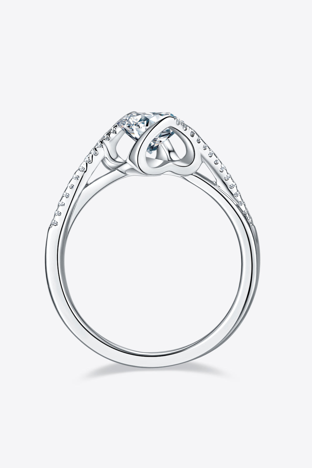 Limitless Love 1 Carat Moissanite 925 Sterling Silver Twisted Ring