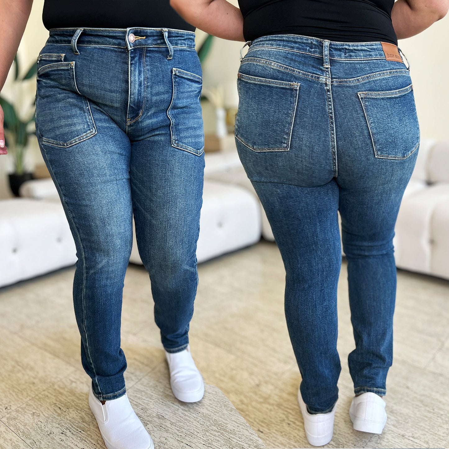 Judy Blue High Waist Classic Relaxed Denim Jeans #88687