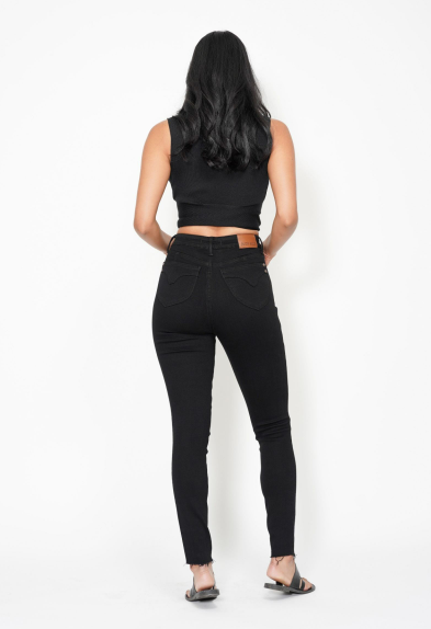 Judy Blue High Waisted Tummy Control Shield Pockets Skinny Jeans 88865