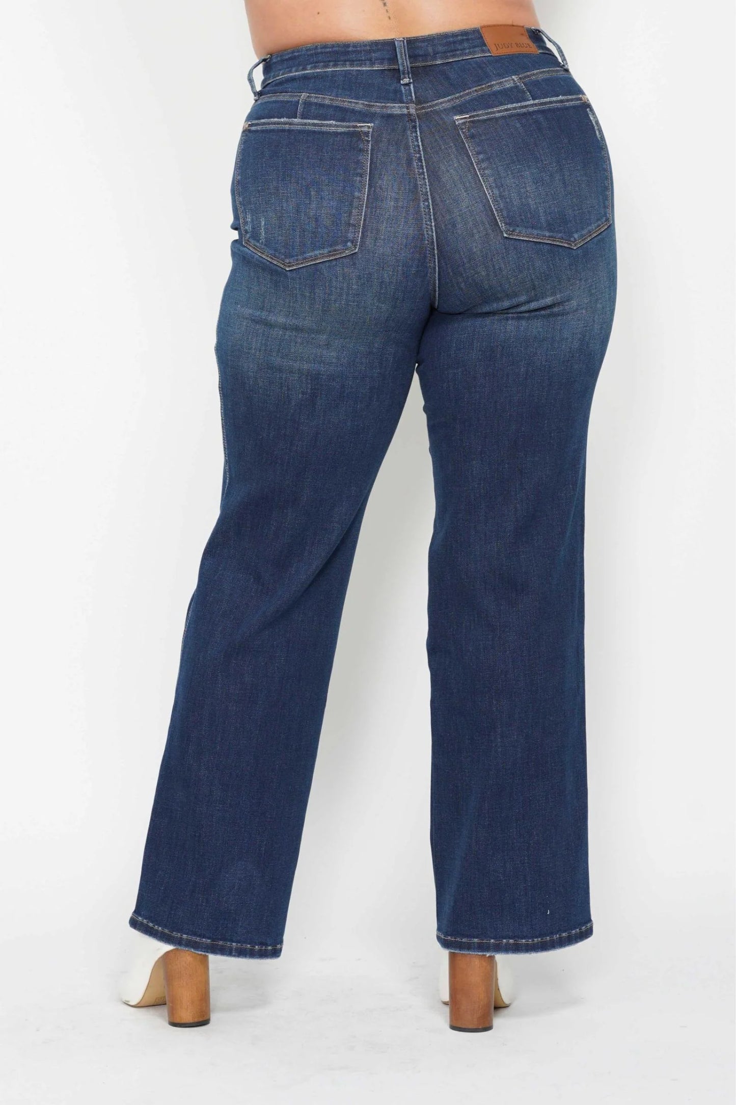 Judy Blue High Waist Tummy Control Classic Straight Leg Denim Jeans 88869