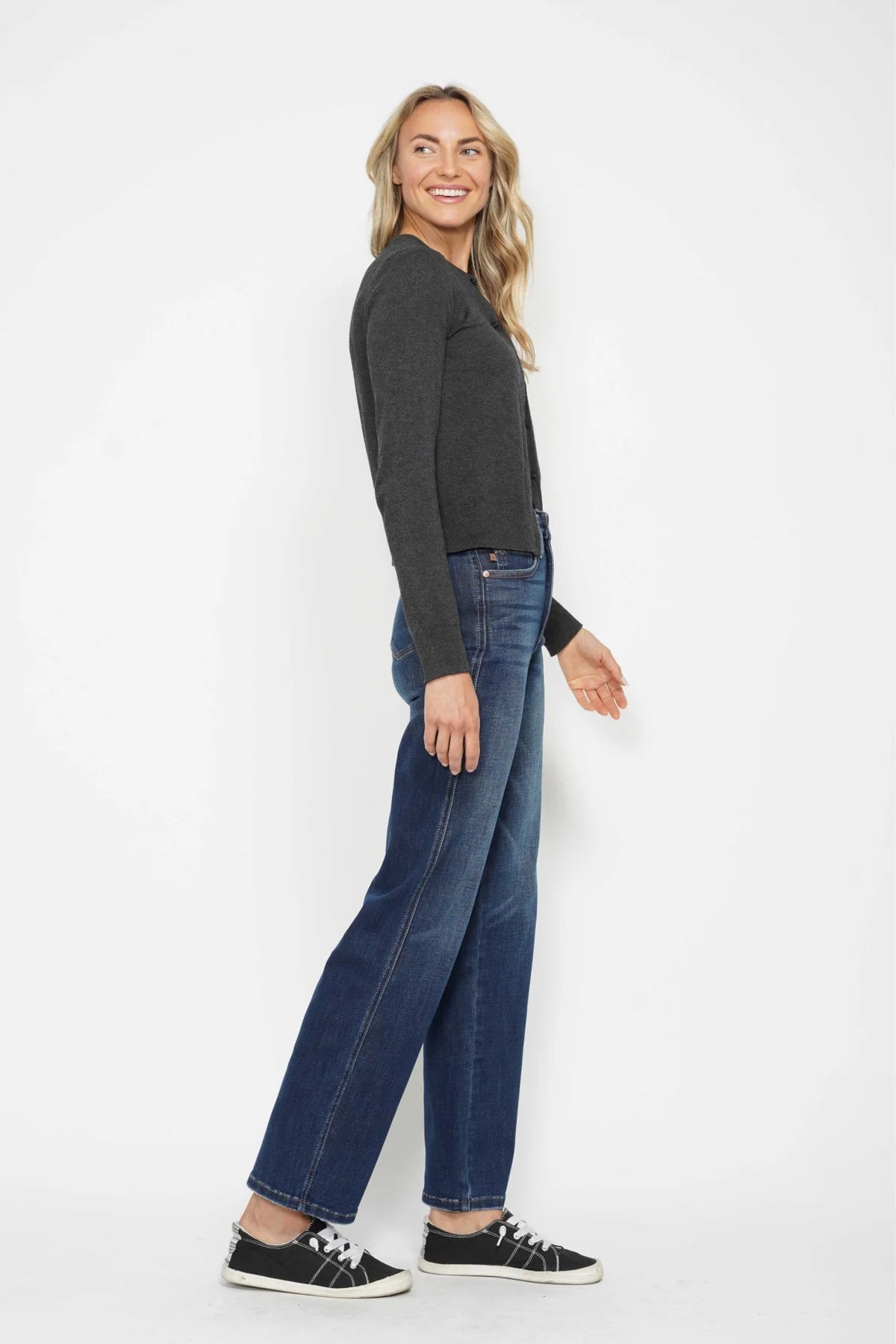 Judy Blue High Waist Tummy Control Classic Straight Leg Denim Jeans 88869