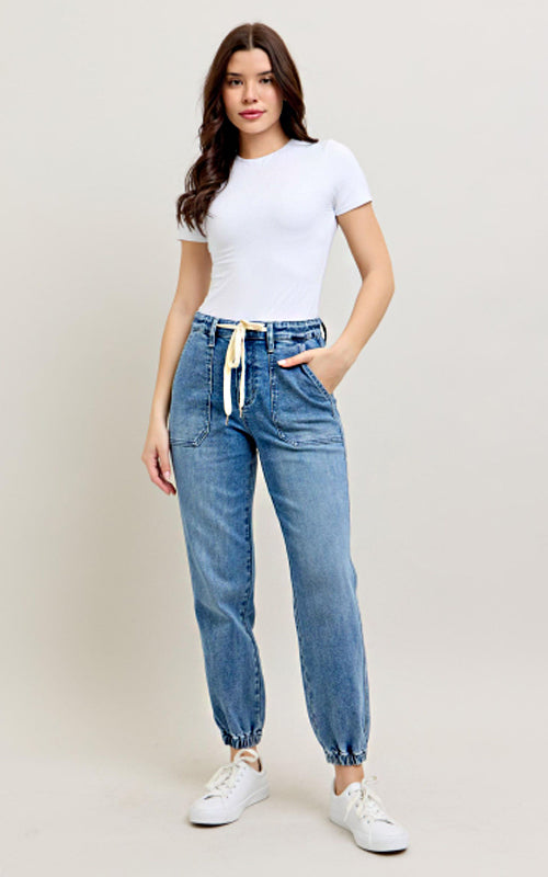 Judy Blue High Waist Denim Jogger Jeans #88948