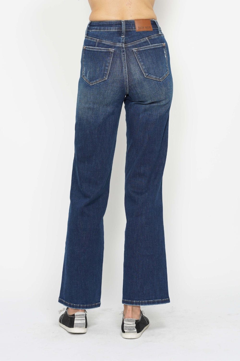Judy Blue High Waist Tummy Control Classic Straight Leg Denim Jeans 88869