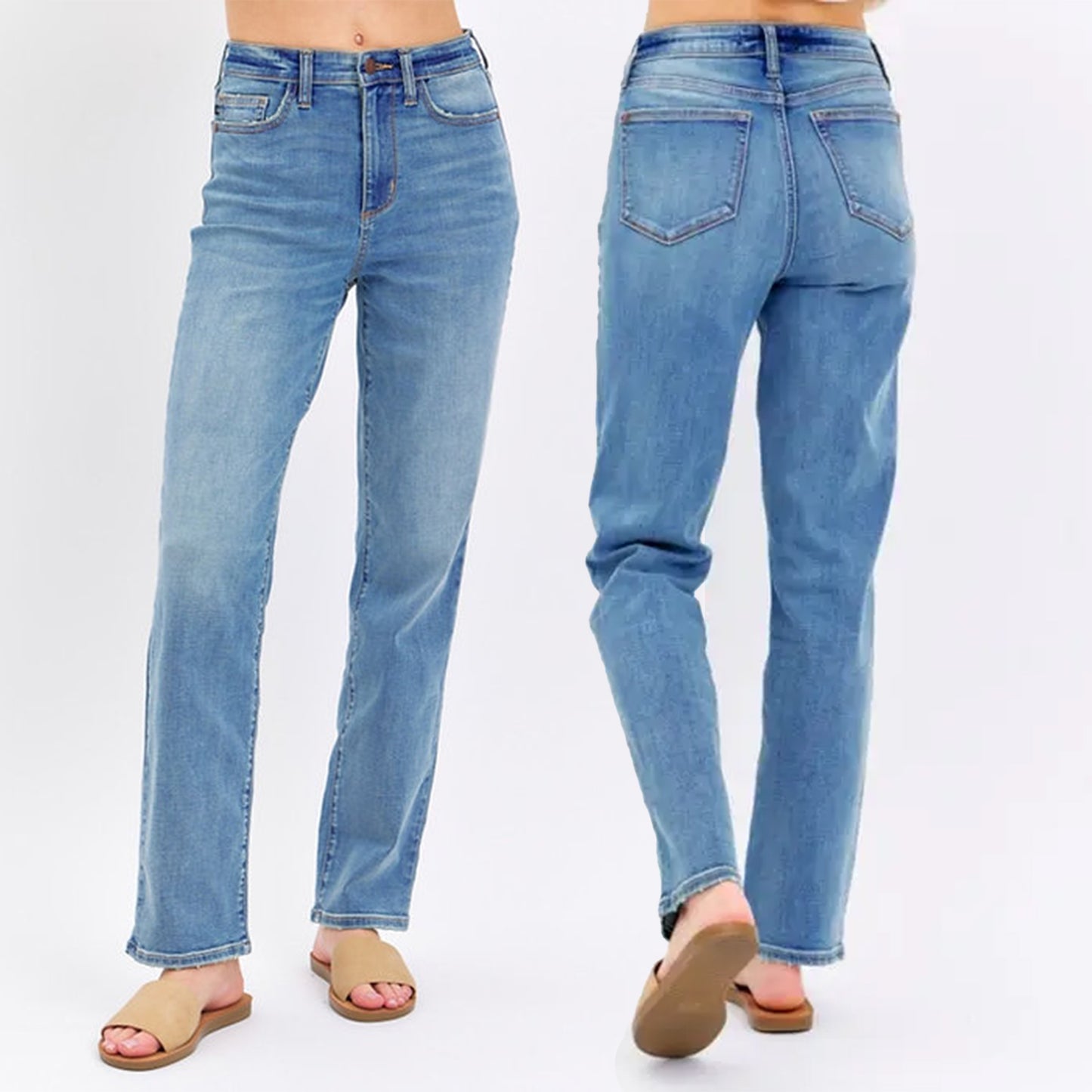 Judy Blue High Waist Straight Leg Jeans #8602