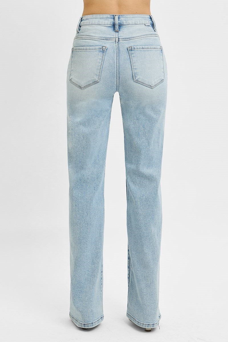 RISEN High Rise Wide Leg 90's Jeans RDP5252SZ