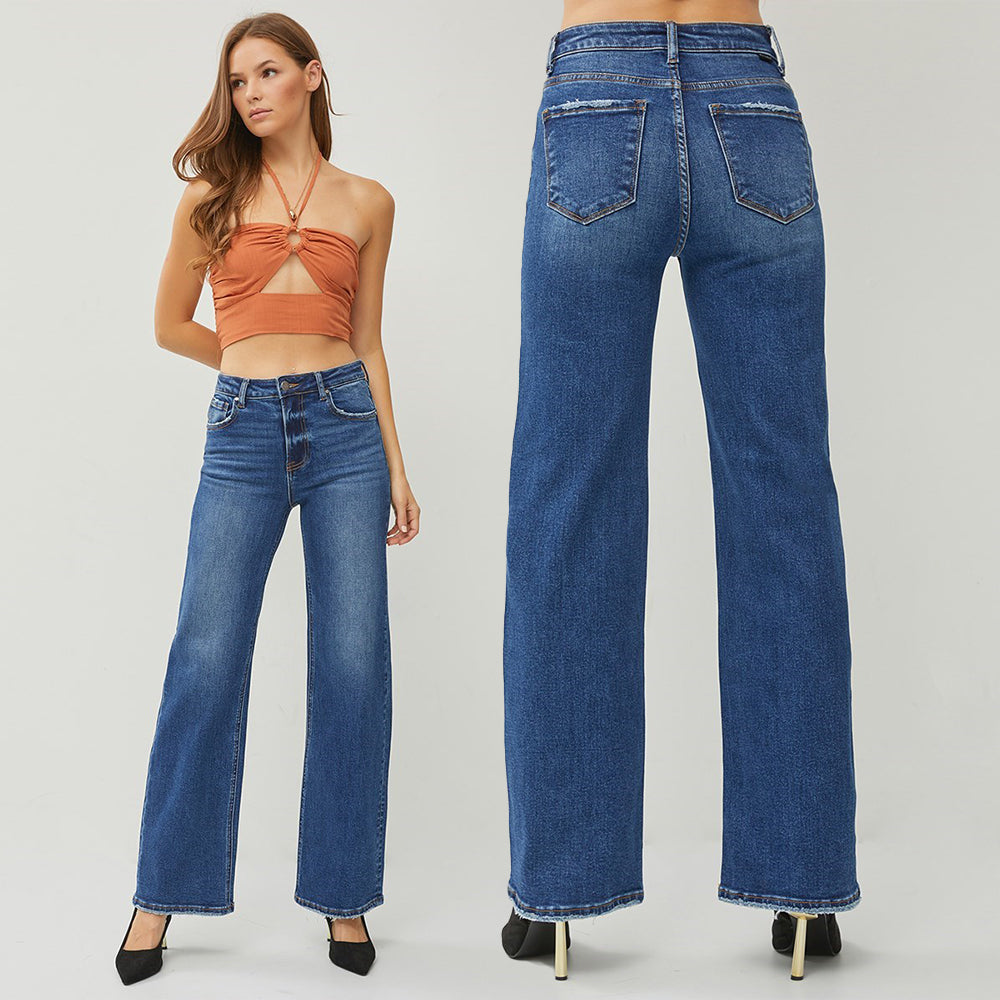 RISEN High Rise Straight Jeans RDP5542RT