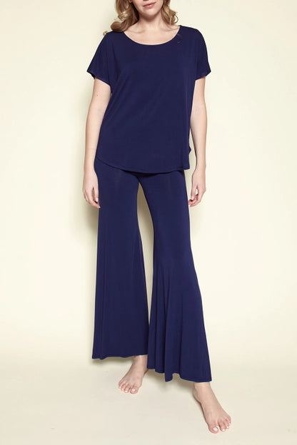 Studio Ko Organic Bamboo Lounge Set Casual Dolman Sleeve Top & Pants