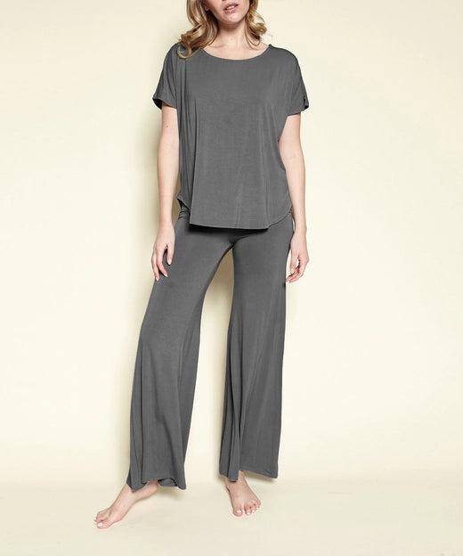 Studio Ko Organic Bamboo Lounge Set Casual Dolman Sleeve Top & Pants