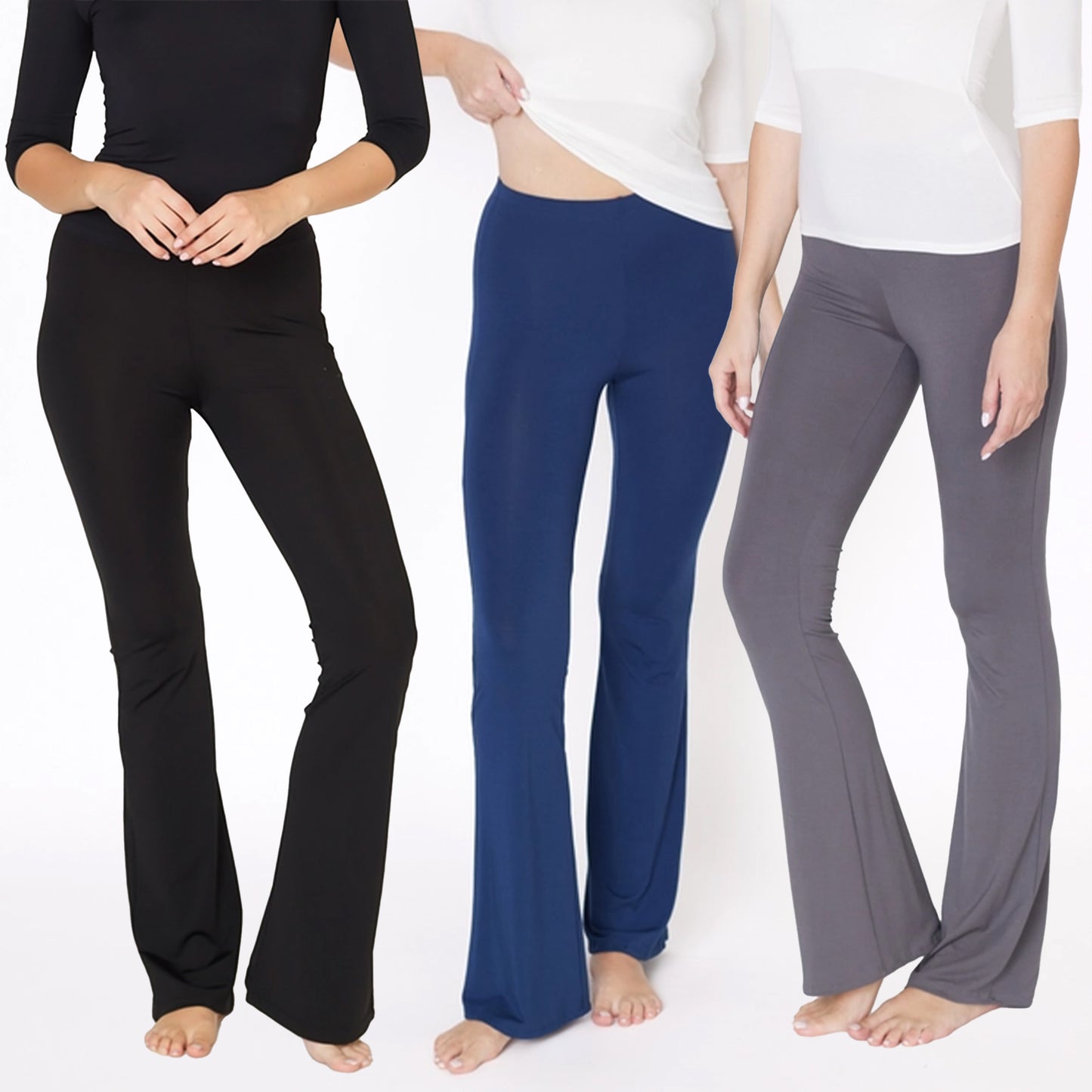 Studio Ko Organic Bamboo Slim Bell Yoga Pants