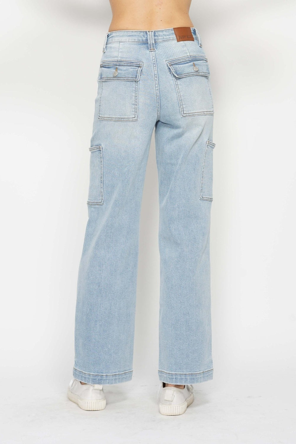 Judy Blue High Waist Cargo Wide Leg Jeans 88924