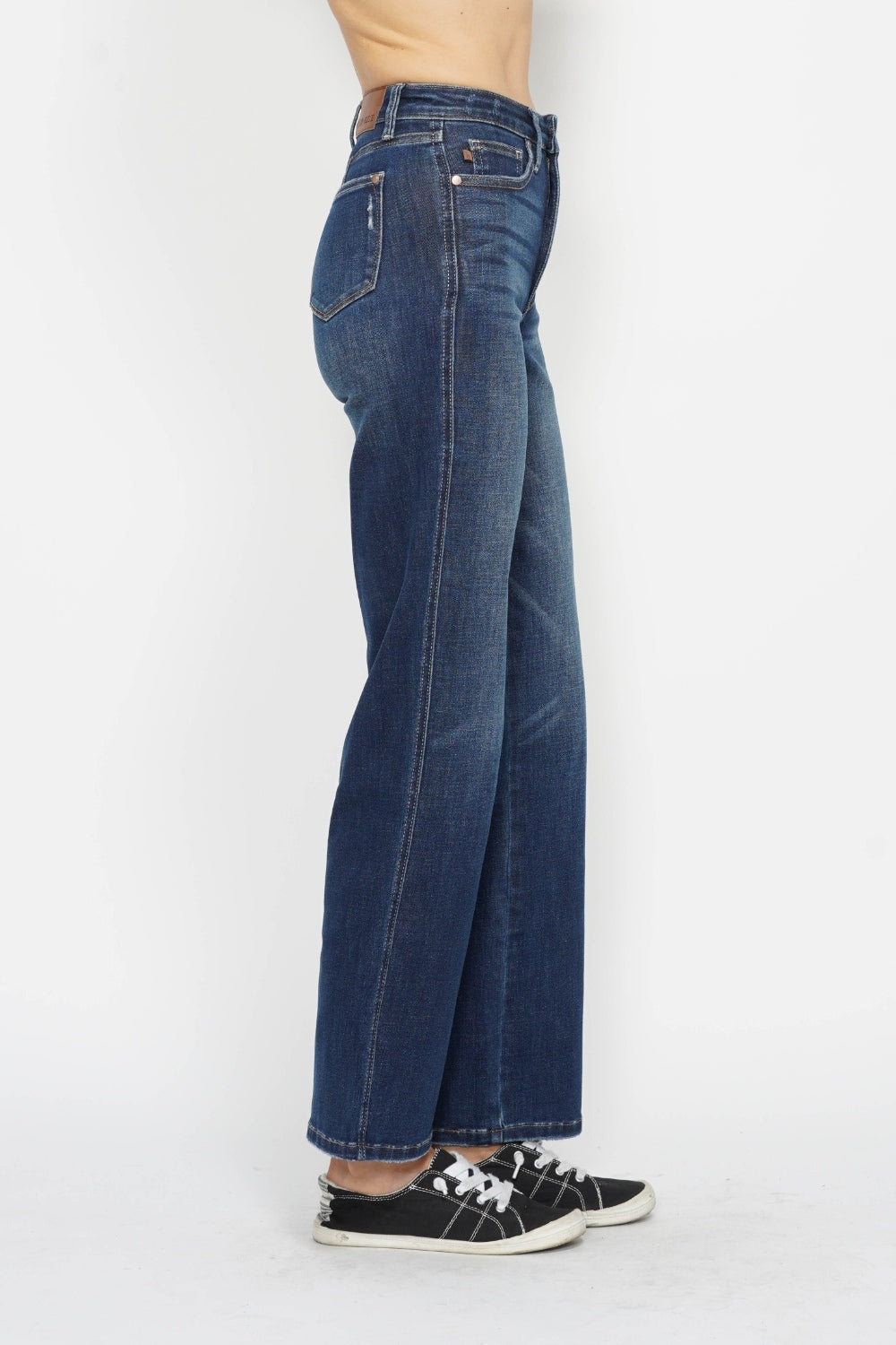 Judy Blue High Waist Tummy Control Classic Straight Leg Denim Jeans 88869