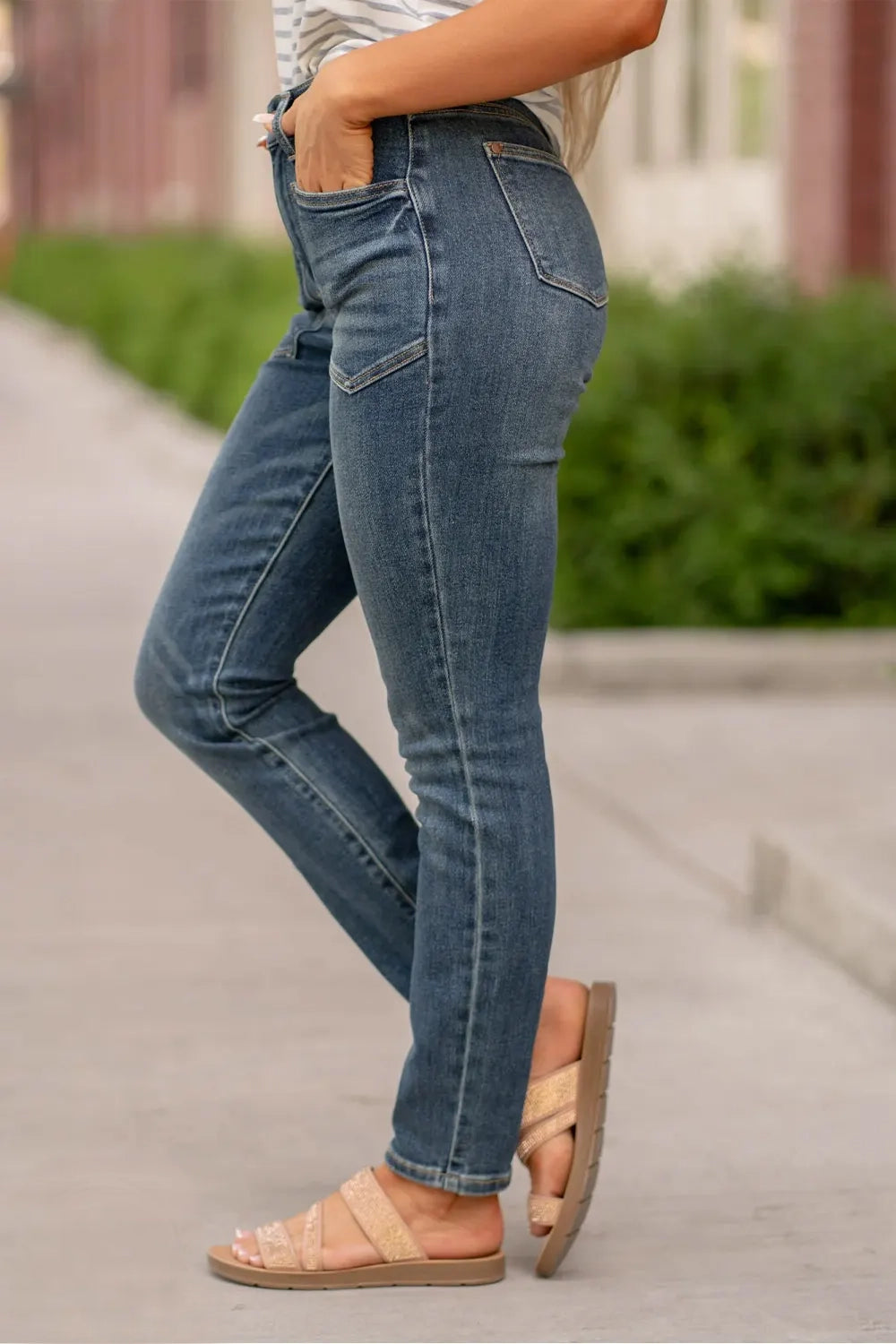 Judy Blue High Waist Classic Relaxed Denim Jeans #88687