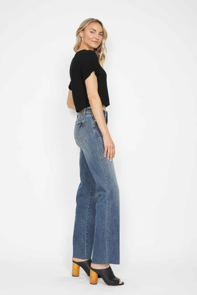 Judy Blue Mid Rise Tummy Control Straight Leg Jeans 88870