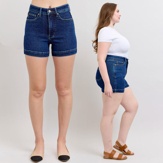 Judy Blue High Waist Tummy Control Denim Shorts #150333