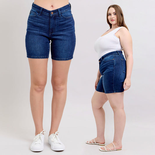 Judy Blue High Waist V-Front Bermuda Shorts #15293