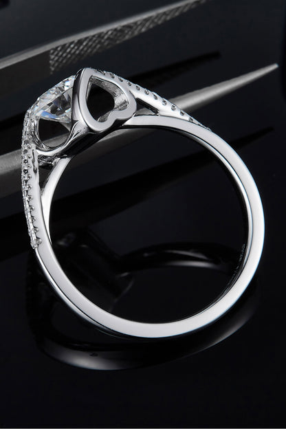 Limitless Love 1 Carat Moissanite 925 Sterling Silver Twisted Ring