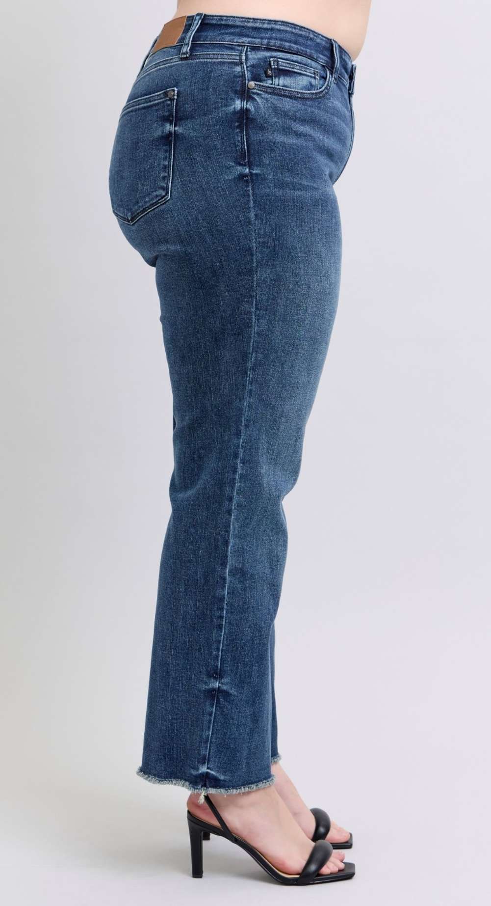Judy Blue Mid Rise Wide Leg with Tint Denim Jeans 82640
