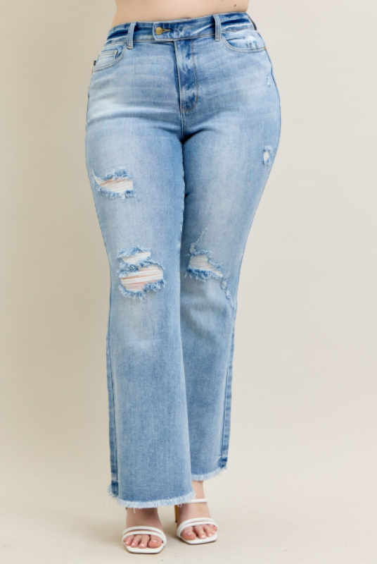 Judy Blue High Waist Flare Jeans W/ Shield Pockets 82650