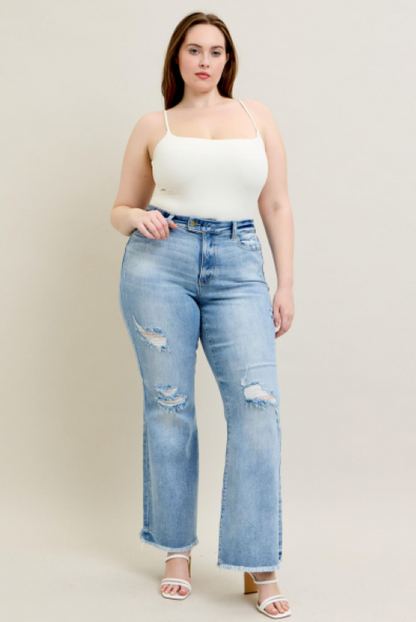 Judy Blue High Waist Flare Jeans W/ Shield Pockets 82650