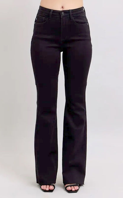 Judy Blue High Waist Star Seam Detail Flare Jeans 88958
