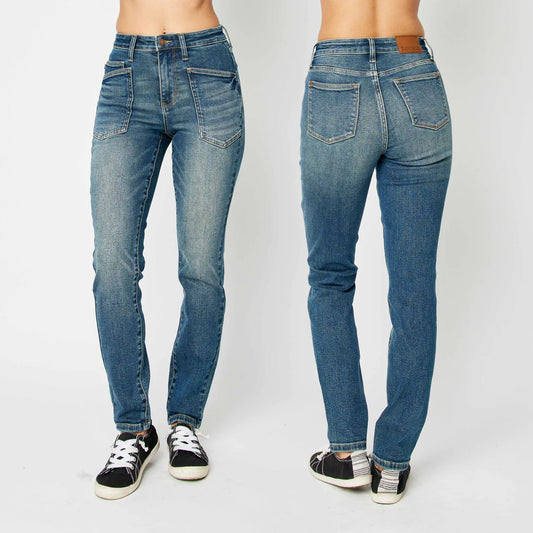 Judy Blue High Waist Classic Relaxed Denim Jeans #88687