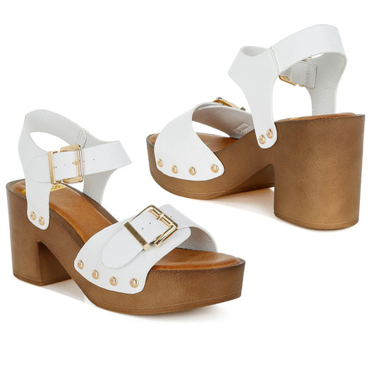 Rag Co Ompasa Genuine Leather Clog Sandals