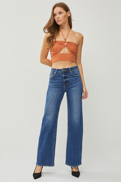 RISEN High Rise Straight Jeans RDP5542RT